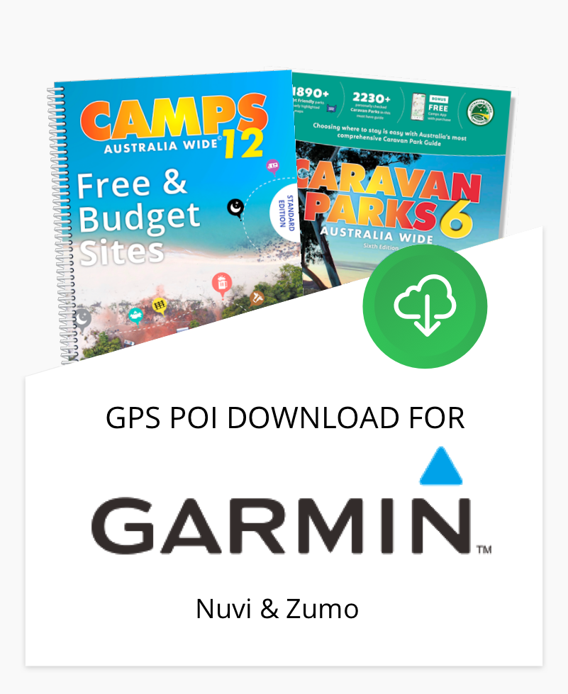 Premium POIs for Garmin Nuvi's & Zumo's | Camps Australia Wide