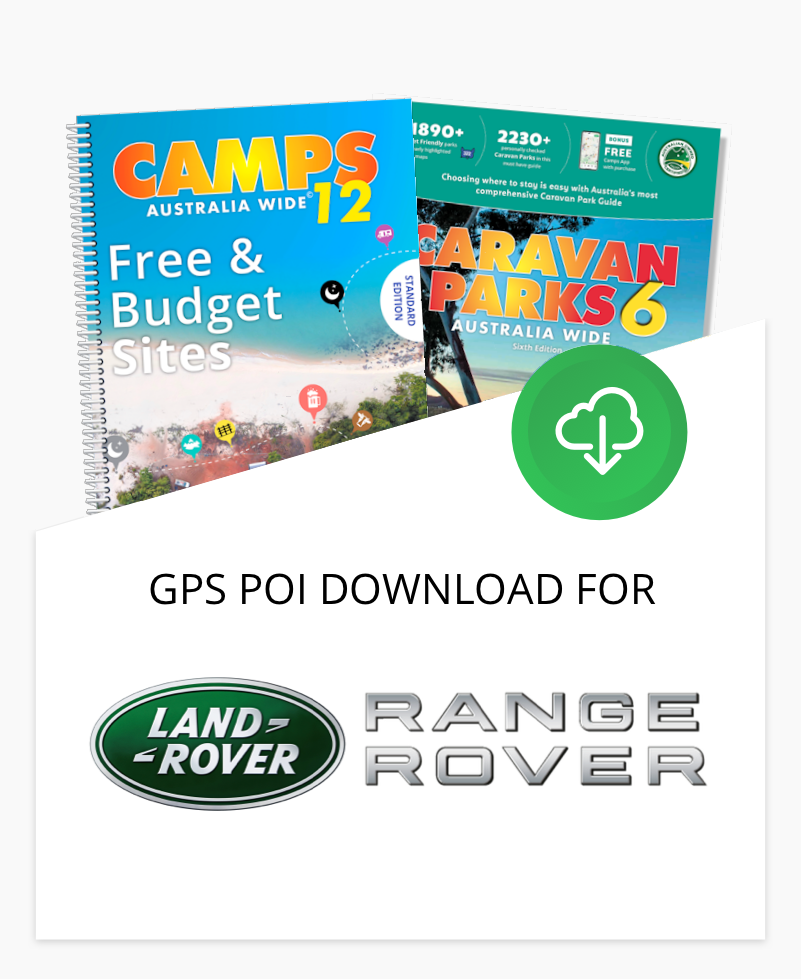 CAMPS Australia Wide Premium POIs for Land/Range Rover &amp; Discovery Factory Dash Units