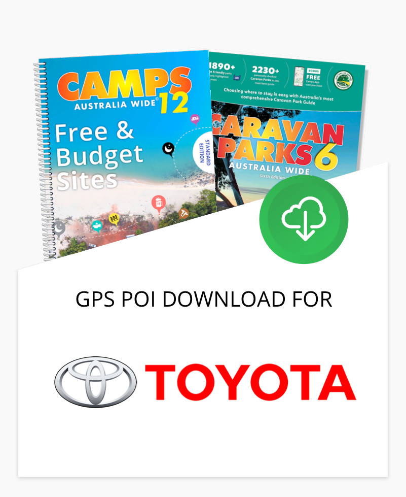 CAMPS Australia Wide Premium POIs for Toyota Factory Dash Units