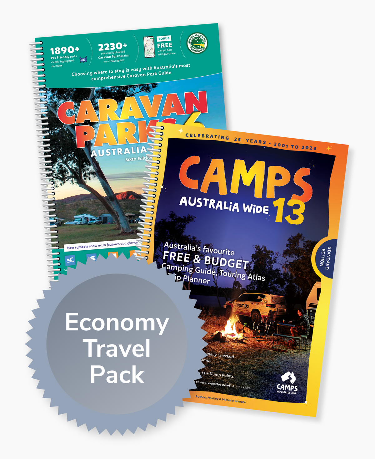 Economy Travel Pack (Camps 13 A4 + Caravan Parks 6) Pre-order Now